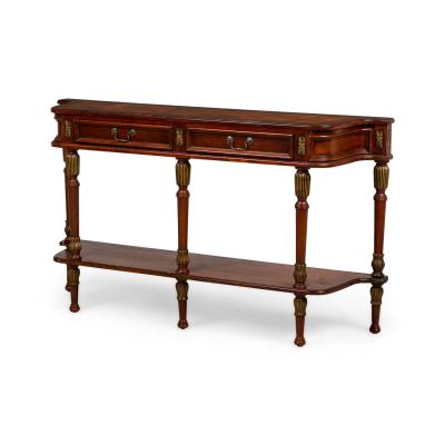 American Federal Style Merrion Cherry Veneer Console Table