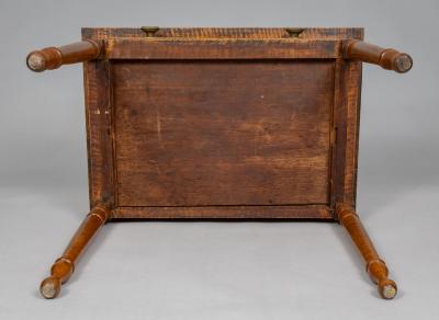 American Federal Tiger Maple Side Table