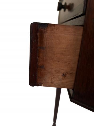 American Federal mahogany 2 drawer end table