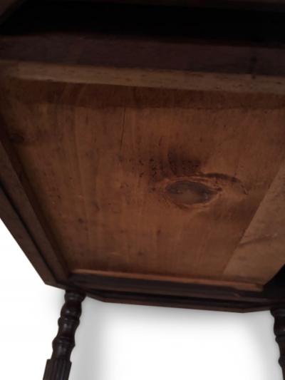 American Federal mahogany 2 drawer end table