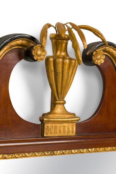 American Federal style Mahogany and Gold Wall Mirror