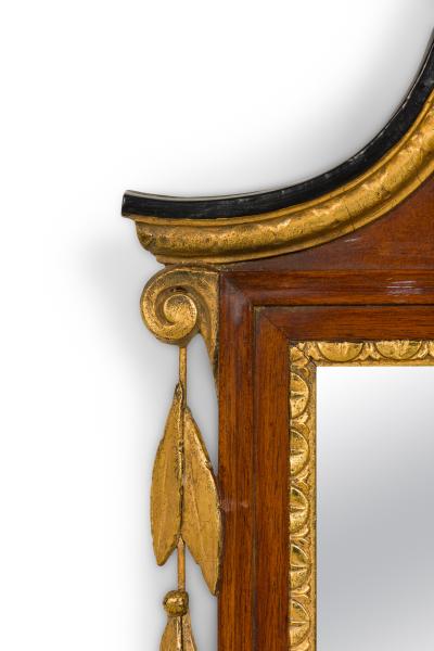 American Federal style Mahogany and Gold Wall Mirror