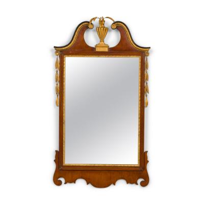 American Federal style Mahogany and Gold Wall Mirror