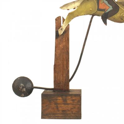 American Folk Art Mechanical Cowboy Decoration