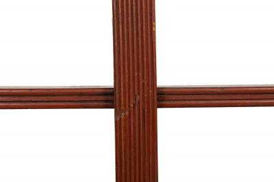 American Folk Art Red Painted Hanging Wall Mounted Shelf 19th century