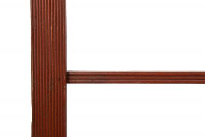 American Folk Art Red Painted Hanging Wall Mounted Shelf 19th century