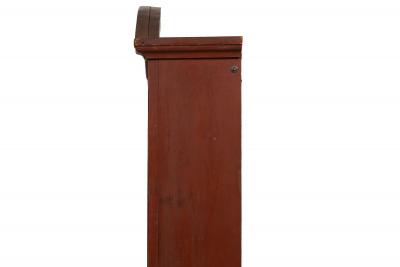 American Folk Art Red Painted Hanging Wall Mounted Shelf 19th century