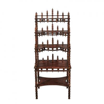 American Folk Art Spool Shelves