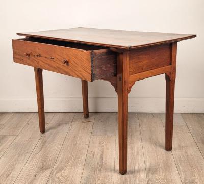 American Fruitwood One Drawer Tavern Table circa 1810