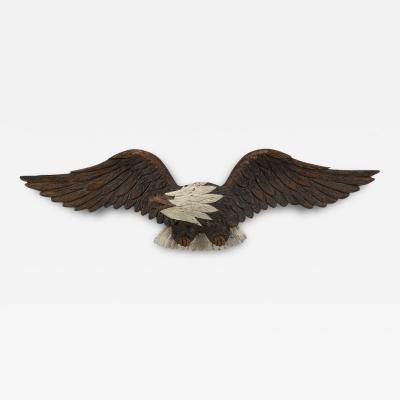 American Hand Carved Folk Eagle Early to Mid 20th Century