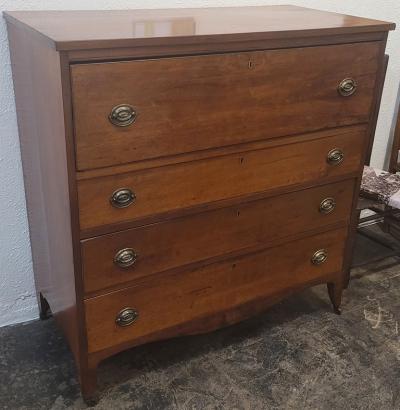 American Hepplewhite Virginian Secretary Chest with Civil War Provenance