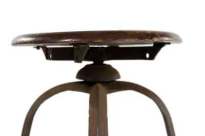 American Industrial Metal Swivel Stool