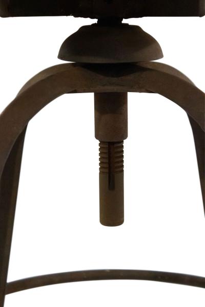 American Industrial Metal Swivel Stool
