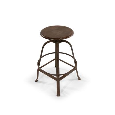 American Industrial Metal Swivel Stool