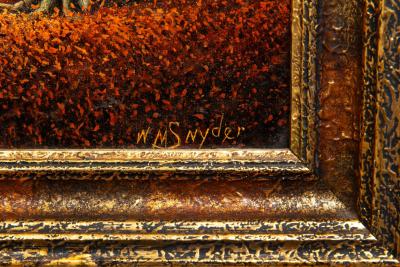 American Landscape Painting of Beech Woods in Autumn by William Snyder