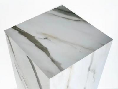 American Made Porcelain 36 Tall Pedestal in Faux Variegated Marble