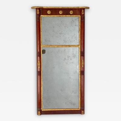 American Mahogany Pier Mirror 19th Century