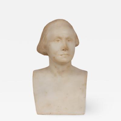 American Marble Bust of George Washington After Houdon C 1890