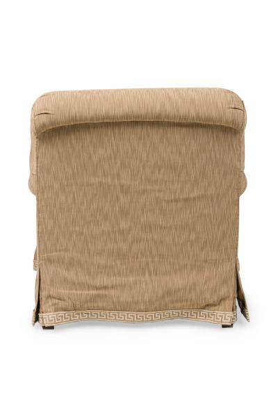American Mid Century Beige Round Back Armchair