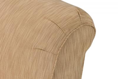 American Mid Century Beige Round Back Armchair
