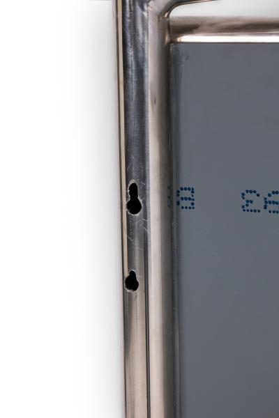 American Mid Century Chrome Wall Mirror