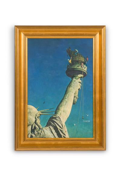 American Mid Century Copy of The Statue of Liberty 1946 by Norman Rockwell