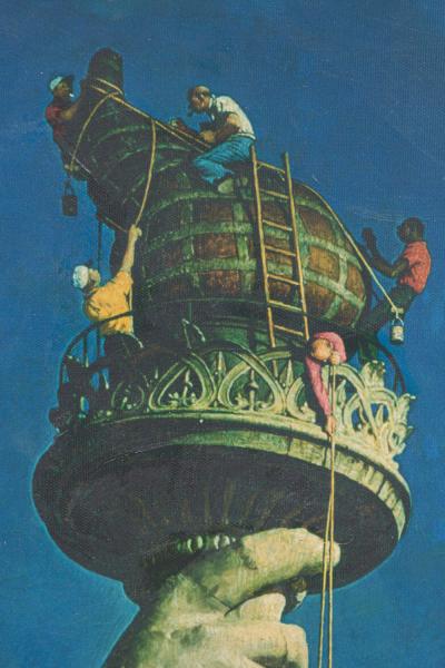 American Mid Century Copy of The Statue of Liberty 1946 by Norman Rockwell