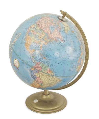 American Mid Century Desk Globe