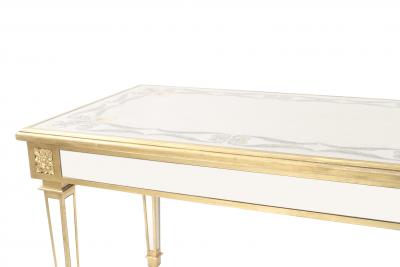 American Mid Century Eglomise Decor Console Table