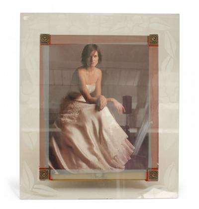 American Mid Century Glass Picture Frame