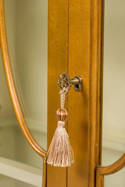 American Mid Century Gold Gilt Display Cabinet