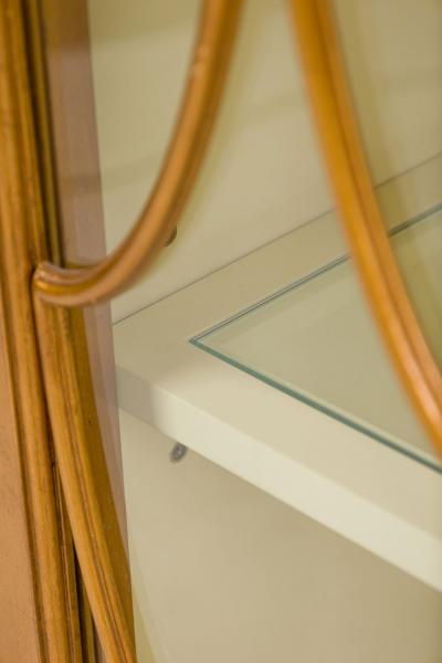 American Mid Century Gold Gilt Display Cabinet