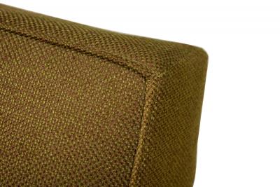 American Mid Century Greenish Brown Upholstered 3 Seater Sofa