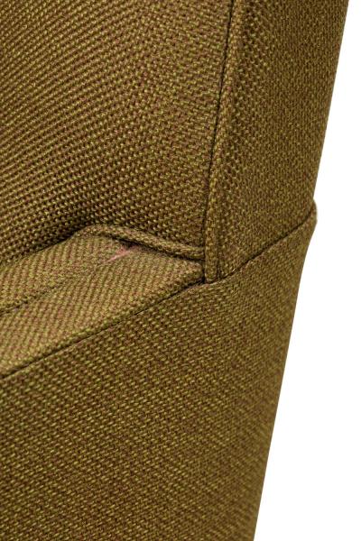 American Mid Century Greenish Brown Upholstered Armchair