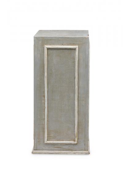 American Mid Century Grey Painted Pedestal