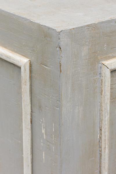 American Mid Century Grey Painted Pedestal