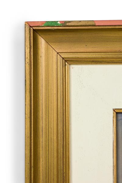 American Mid Century Impressionist style winter landscape painting