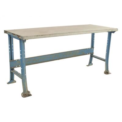 American Mid Century Industrial Steel Work Table