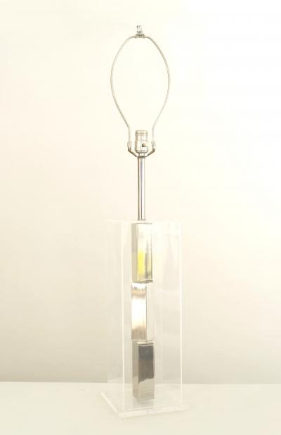 American Mid Century Lucite Table Lamp