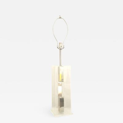 American Mid Century Lucite Table Lamp