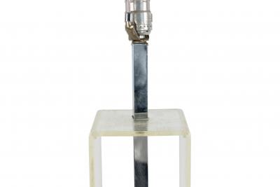American Mid Century Lucite and Chrome Table Lamp