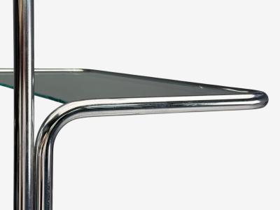 American Mid Century Modern Chrome Glass Etageres United States 1970s