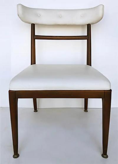 American Mid Century Modernist Dining Chairs Set of 6 2 Arms 4 Sides