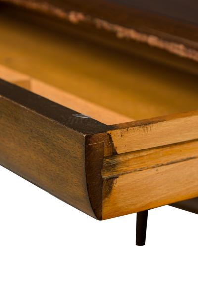 American Mid Century Monteverdi Young Walnut Angular Executive Desk