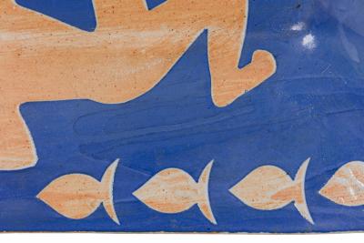 American Mid Century Oversized Platter Wall Plaque