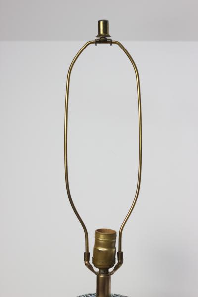 American Mid Century Stippled Glaze Ceramic Table Lamp 1960 United States