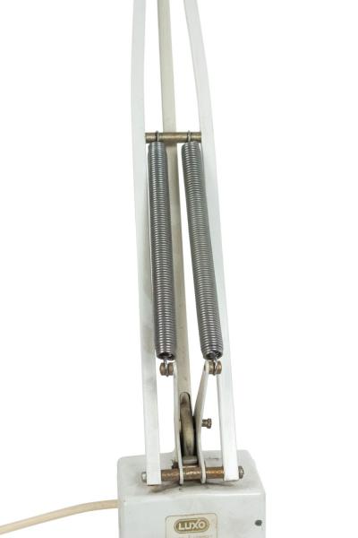 American Mid Century White Metal Desk Lamp