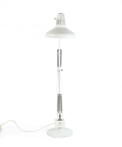 American Mid Century White Metal Desk Lamp