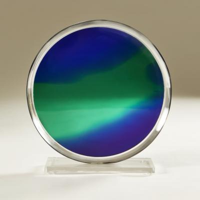 American Mid Century modern circular Lucite sculpture