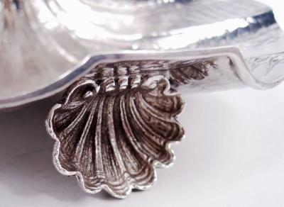 American Midcentury Classical Mermaid Scallop Shell Centerpiece Bowl